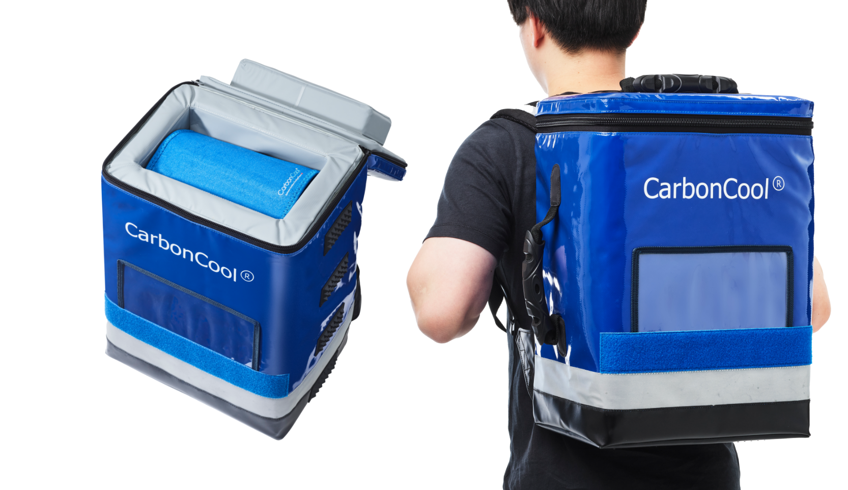CarbonCool専用バッグと背負えるバッグ