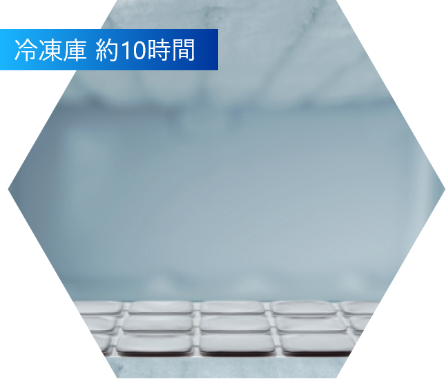冷凍庫 約10時間
